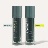 Side-by-side of new NAD+ Cell Restoration Cream packaging alongside previous packaging design 