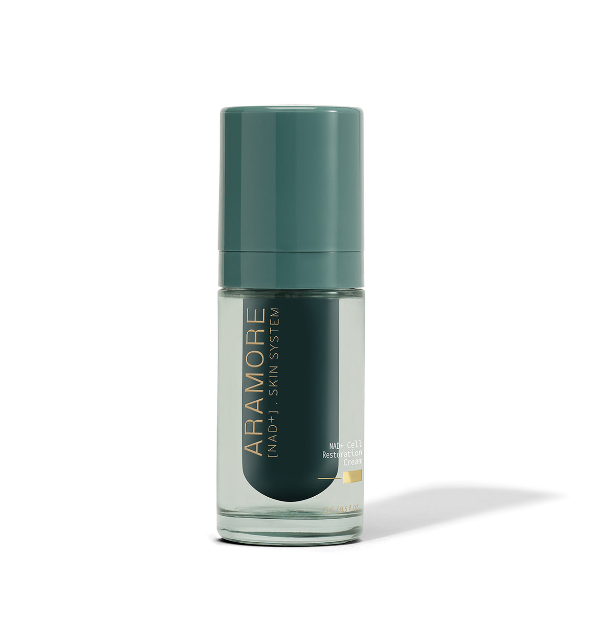 15ml Aramore NAD+ Cell Restoration Cream bottle on a white background